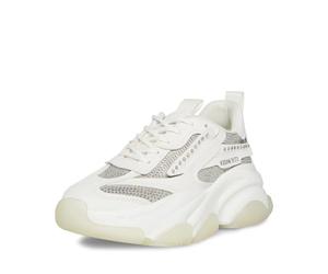 Steve Madden Women's Possession Sneaker, White Rhinestone, 3 UK
