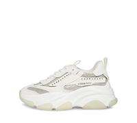 Steve Madden Women's Possession Sneaker, White Rhinestone, 7 UK