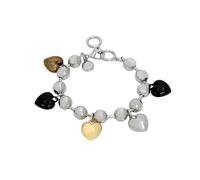 Steve Madden Womens Puffy Heart Charm Bracelet