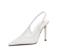 Steve Madden Women's Reyes Pump, White, 8 UK