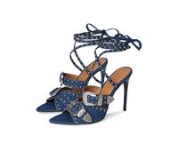 Steve Madden Women's Saddle Sandal, Denim Multi, 6 UK