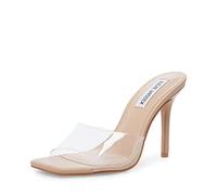 Steve Madden Women's Signal Heeled Sandal, Clear, 8 UK