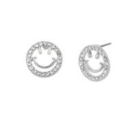 Steve Madden Womens Smiley Stone Stud Earrings, One Size, Metal Glass, No Gemstone