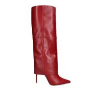 STEVE MADDEN Women's 'Smith Boot Red' Leather Boots in Red | Size: 6
