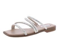 Steve Madden Women's Starie Slide Sandal, Rhinestone, 6 UK