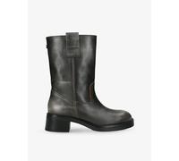 Steve Madden Womens Steve Madden Benedict Leather Heeled Boots Black/Comb Eur 38/5 UK Women