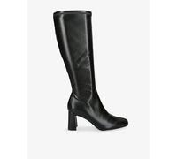 Steve Madden Womens Steve Madden Holly Vegan-Leather Heeled Knee-High Boots Black Eur 42/ 9 UK Women