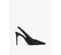 Steve Madden Womens Steve Madden Reyes-R Woven Heeled Slingback Courts Black Eur 39 / 6 UK Women