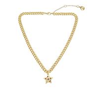 Steve Madden Womens Stone Gem Star Pendant Necklace