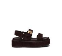 Steve Madden Womens Suede Bigmona 205 Sandals - Brown - Size UK 5