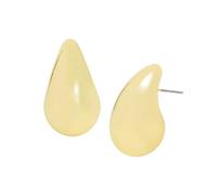 Steve Madden Womens Teardrop Large Earrings, One Size, Metal, No Gemstone