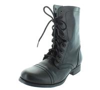 Steve Madden Women's Troopa, Black Leather, 5.5 UK