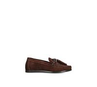 Steve Madden Womens Steve Madden Yaira Tassel Suede Loafers Brown Eur 38/5 UK Women