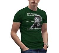 Steve McQueen Biker Motorcycle Cool Classic Retro How are Your Brakes Men's Military Green T-Shirt Size L