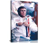 Steve McQueen Le Mans Canvas Wall Art Picture Print (12x8in)