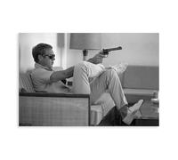 Steve McQueen Poster (1) Canvas Poster Wall Art Decor Print Picture Paintings for Living Room Bedroom Decoration Unframe-style 16x24inch(40x60cm)