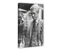 Steve McQueen Vintage Photograph - Retro Wall Art - Steve McQueen Photo Print - Old Hollywood Elegant Posters 3 Canvas Poster Bedroom Decor Sports Landscape Office Room Decor Gift Frame-style 12x18i
