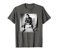 Steve Norman Sax of Spandau Ballet Chris Duffy Photography T-Shirt, Men, Asphalt Grey, Medium