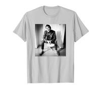 Steve Norman Sax of Spandau Ballet Chris Duffy Photography T-Shirt, Men, Silver Grey, Medium