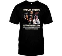 Steve Perry 50thanniversary 19702020thankyouforthememoriest Shirt DM t-Shirt for Men T-Shirt Black L
