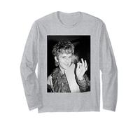 Steve Strange Fade to Grey Visage by Virginia Turbett Long Sleeve T-Shirt