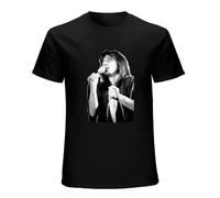 Steve T-Shirts Perry Cotton Men's T-Shirts Short Sleeve Black S