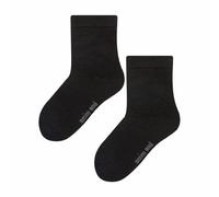 Steven 1 Pack Kids Warm Ribbed Merino Wool Socks for Winter - 3-4 Years - Black