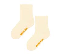 Steven 1 Pack Kids Warm Ribbed Merino Wool Socks for Winter - 3-4 Years - Cream