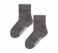 Steven 1 Pack Kids Warm Ribbed Merino Wool Socks for Winter - 7-10 Years - Charcoal