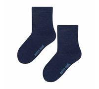 Steven 1 Pack Kids Warm Ribbed Merino Wool Socks for Winter - 7-10 Years - Navy