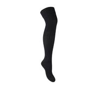Steven 1 Pack Ladies Over The Knee Wool Socks (2 Sizes) - 3-5 UK - Black