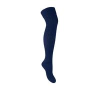 Steven 1 Pack Ladies Over The Knee Wool Socks (2 Sizes) - 3-5 UK - Blue