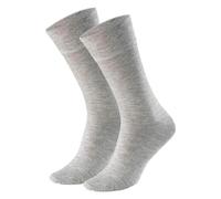 Steven 2 Pairs Mens Cashmere Socks - Luxury Soft and Warm Seamless Everyday Socks - 9-11 UK - Gray