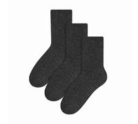Steven 3 Pack Mens Original Wool Dress Socks (2 Sizes) - 6-8 UK - Charcoal