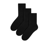 Steven 3 Pack Mens Original Wool Dress Socks (2 Sizes) - 9-11 UK - Black