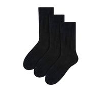 Steven 3 Pairs Mens Alpaca Wool Winter Thick Warm Boot Socks - 6-8 UK - Black