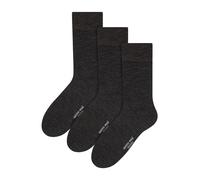 Steven - 3 Pairs Multipack Mens Original Merino Wool Socks - Charcoal - Grey - Size UK 9-11