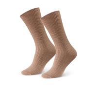 STEVEN 50% Alpaca Wool Socks for Men and Women - Hypoallergenic, Thermal Insulating, Seamless, with Delicate Waistband, Comfortable and Comfortable on the Skin, dark beige, 35-37