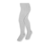 STEVEN Baby Girl's Cotton Rich Plain Knit Tights, 240 DEN, Warm and Cozy Unisex Pantyhose for Toddler, Infant, Newborn, 6-12 months (Light grey mottled)