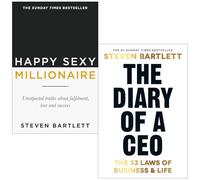Steven Bartlett 2 Books Collection Set (Happy Sexy Millionaire & The Diary of a CEO)