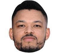 Steven Bartlett (Beard) Celebrity Mask, Flat Card Face, Fancy Dress Mask