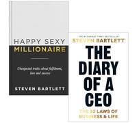 Steven Bartlett Collection 2 Books Set (Happy Sexy Millionaire & The Diary of a CEO: The 33 Laws of Business and Life)