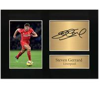 Steven Gerrard Signed Liverpool | Autograph Memorabilia Football Legend Wall Art A4 Printed Photo Reproduction Print Picture Display No58