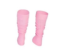 STEVEN Girl Cotton Calf Leg Warmers, Rollable Warm and Comfortable Calves Undersuits for Kids, Ribbed Fancy Stylish, Perfect for Young Dancers, Pink