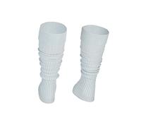 STEVEN Girl Cotton Calf Leg Warmers, Rollable Warm and Comfortable Calves Undersuits for Kids, Ribbed Fancy Stylish, Perfect for Young Dancers, Gray