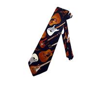 Steven Harris Electric and Acoustic Guitar Necktie - Navy Blue - One Size Neck Tie