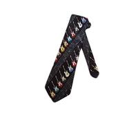 Steven Harris Mens Electric Guitars Necktie - Black - One Size Neck Tie