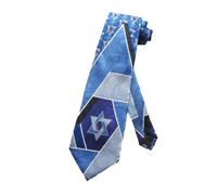 Steven Harris Men's Jewish Star Of David Necktie One One Size Blue