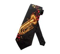 Steven Harris Mens Tuba Necktie - Black - One Size Neck Tie