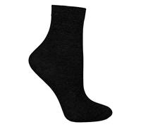 STEVEN - Kids Seamless Socks Sensory Issues | Organic Cotton Soft Comfort for Childrens Sensitive Feet (4-6 Years, Black)